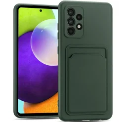 Samsung Galaxy A53 5G - Silikonhülle mit Kartenfach & Kameraschutz