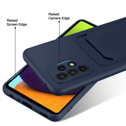 Samsung Galaxy A53 5G - Silikonhülle mit Kartenfach & Kameraschutz