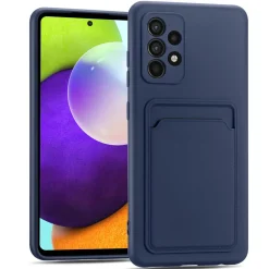 Samsung Galaxy A53 5G - Silikonhülle mit Kartenfach & Kameraschutz