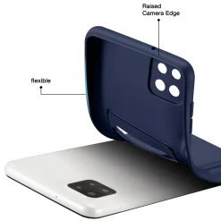 Samsung Galaxy A22 5G - Silikonhülle mit Kartenfach & Kameraschutz