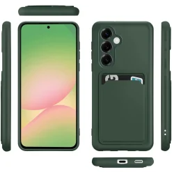 Samsung Galaxy A56 5G - Silikonhülle mit Kartenfach & Kameraschutz