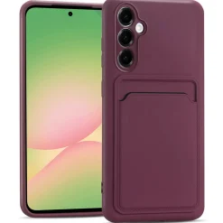 Samsung Galaxy A56 5G - Silikonhülle mit Kartenfach & Kameraschutz