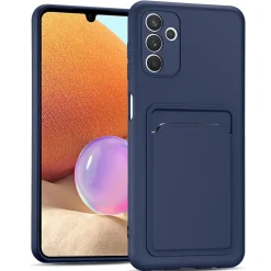 Samsung Galaxy A54 5G - Silikonhülle mit Kartenfach & Kameraschutz