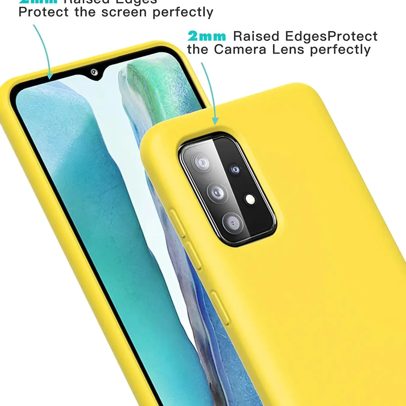 Samsung Galaxy A33 5G - Silikon Case mit Mikrofaser-Innenseite