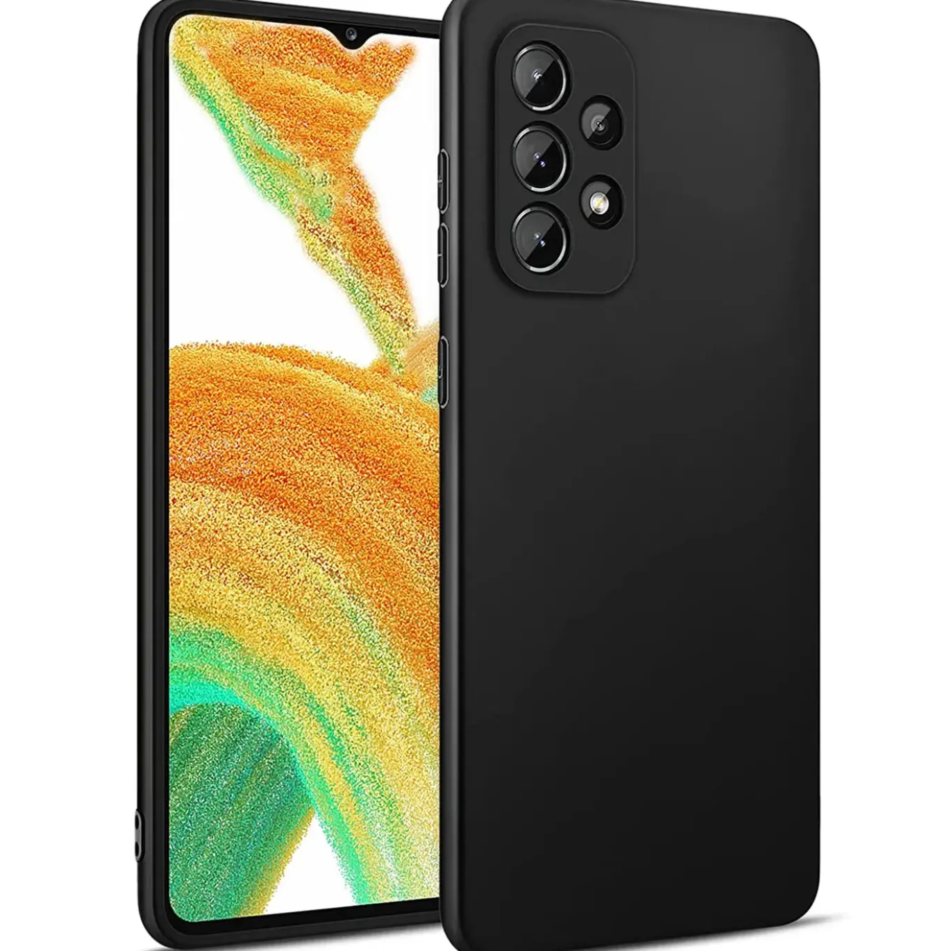 Samsung Galaxy A33 5G - Slim Silikon Backcover Schwarz