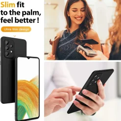 Samsung Galaxy A33 5G - Slim Silikon Backcover Schwarz