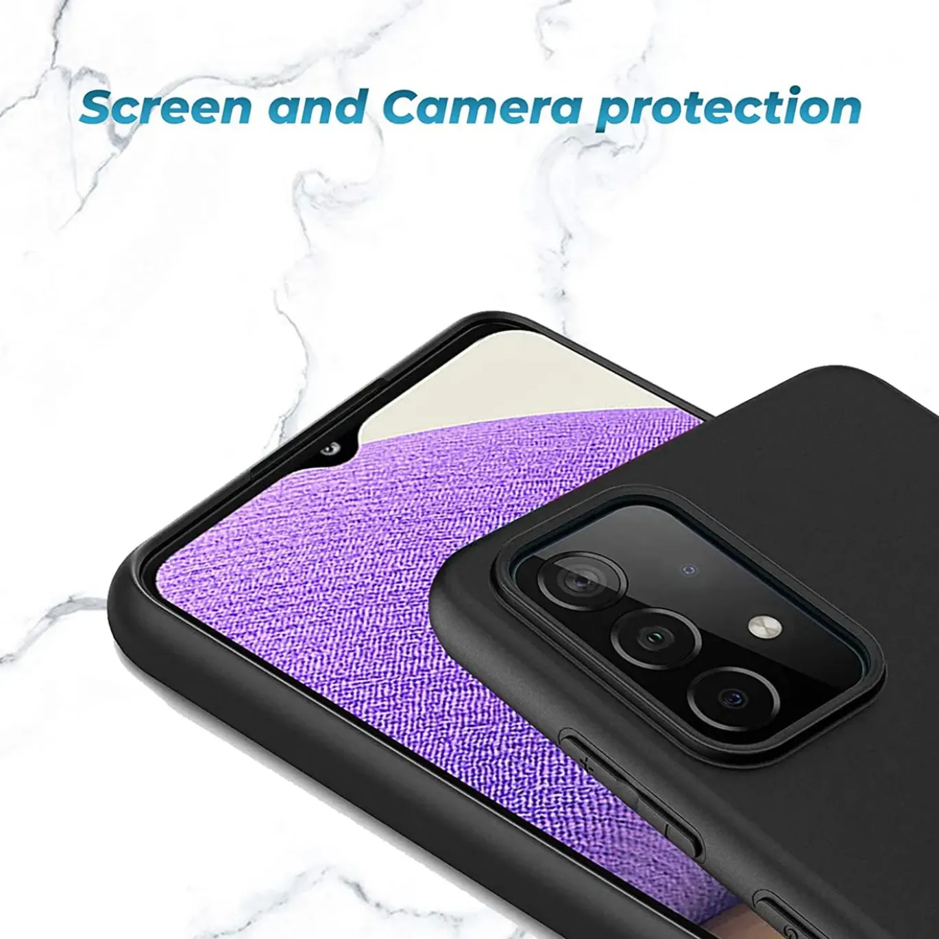 Samsung Galaxy A32 5G - Slim Silikon Backcover Schwarz