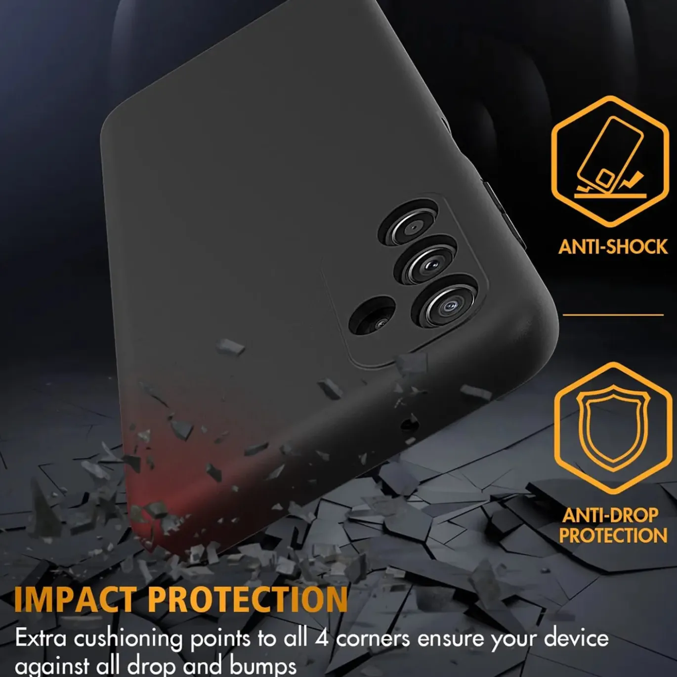 Samsung Galaxy A54 5G - Slim Silikon Backcover Schwarz