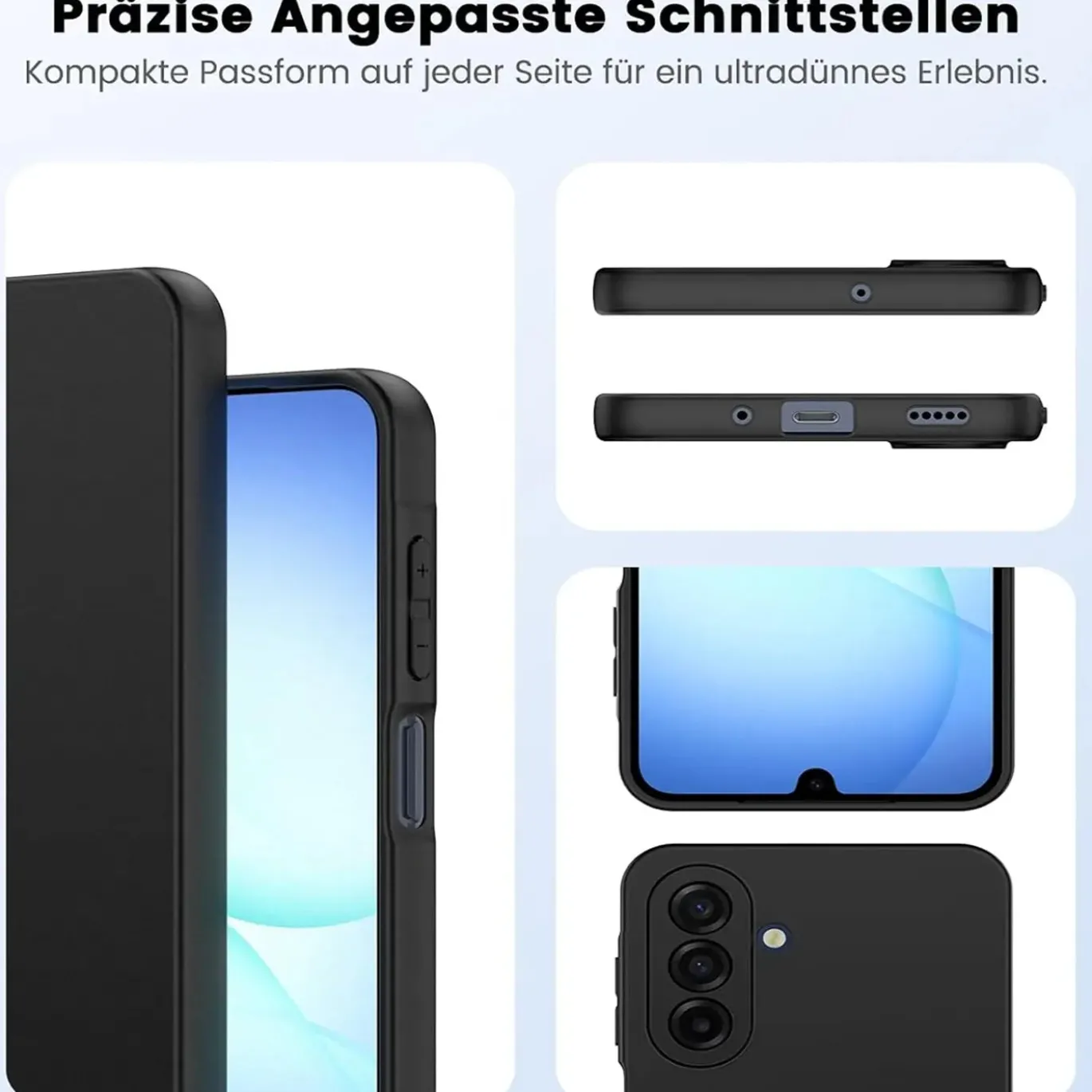 Samsung Galaxy A17 5G - Slim Silikon Backcover Schwarz