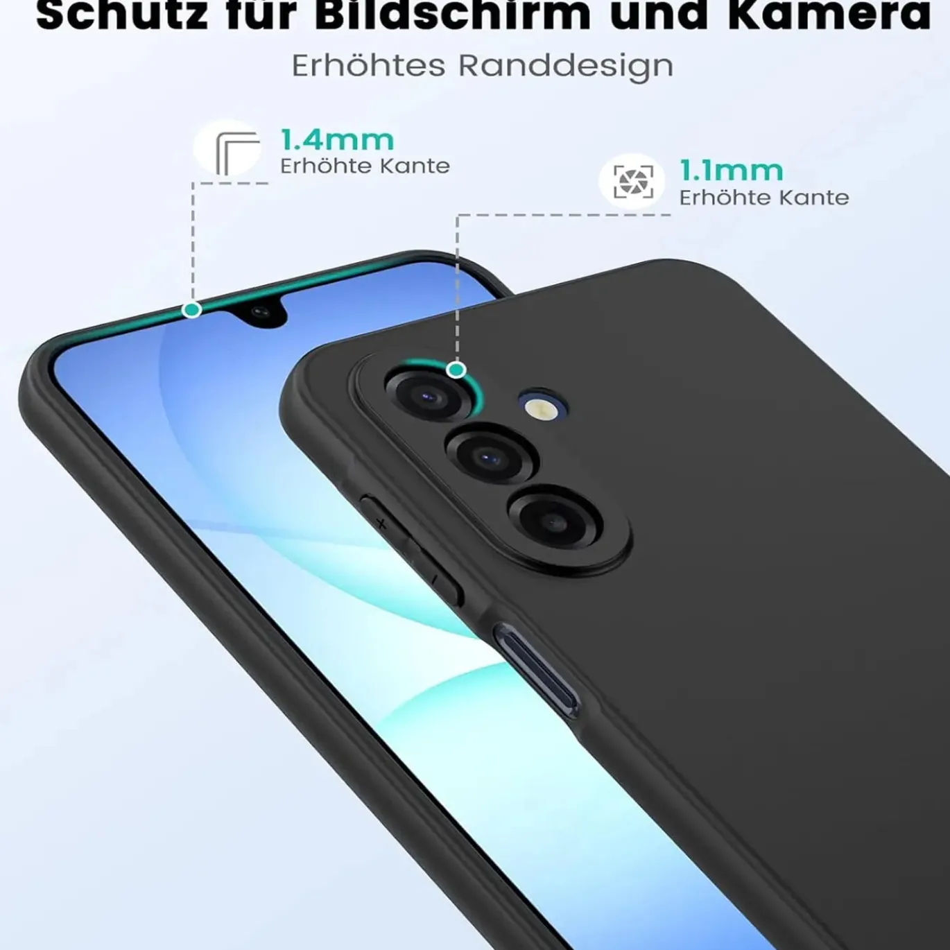 Samsung Galaxy A17 5G - Slim Silikon Backcover Schwarz