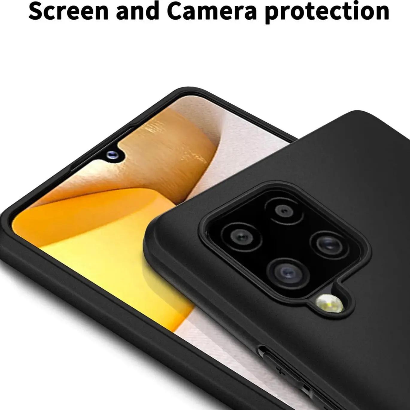 Samsung Galaxy A42 5G - Slim Silikon Backcover Schwarz