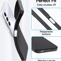 Samsung Galaxy A25 5G - Slim Silikon Backcover Schwarz