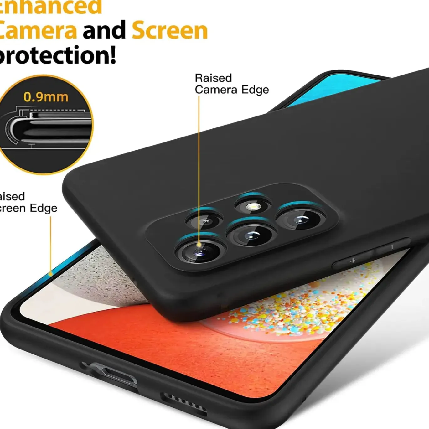 Samsung Galaxy A53 5G - Slim Silikon Backcover Schwarz