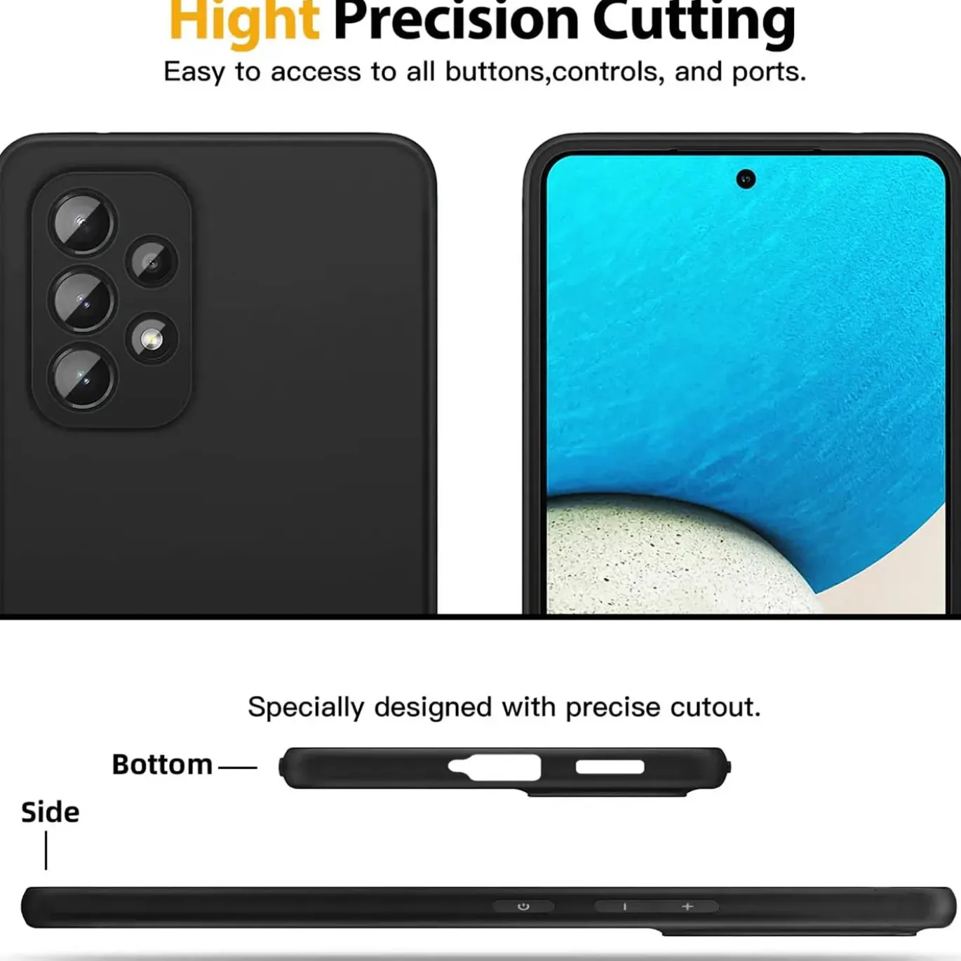 Samsung Galaxy A53 5G - Slim Silikon Backcover Schwarz