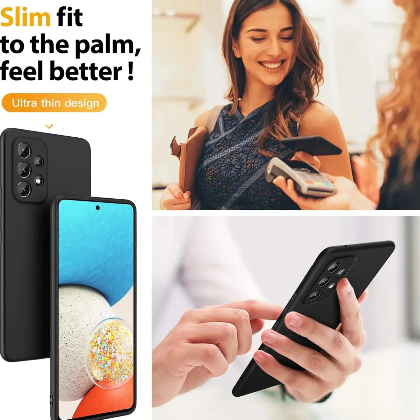 Samsung Galaxy A53 5G - Slim Silikon Backcover Schwarz