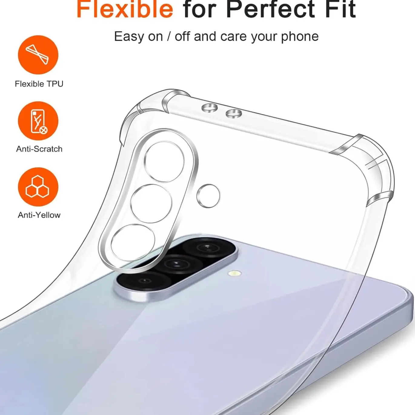 Samsung Galaxy A36 5G - Stoßfestes Clear Case