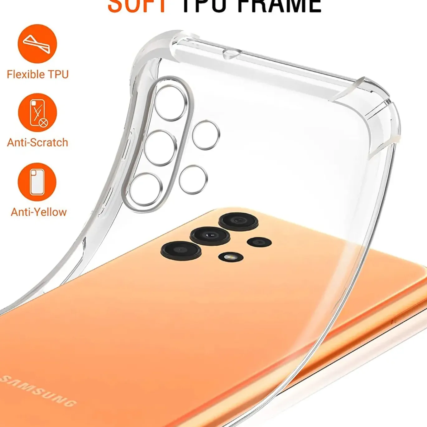 Samsung Galaxy A13 4G - Stoßfestes Clear Case