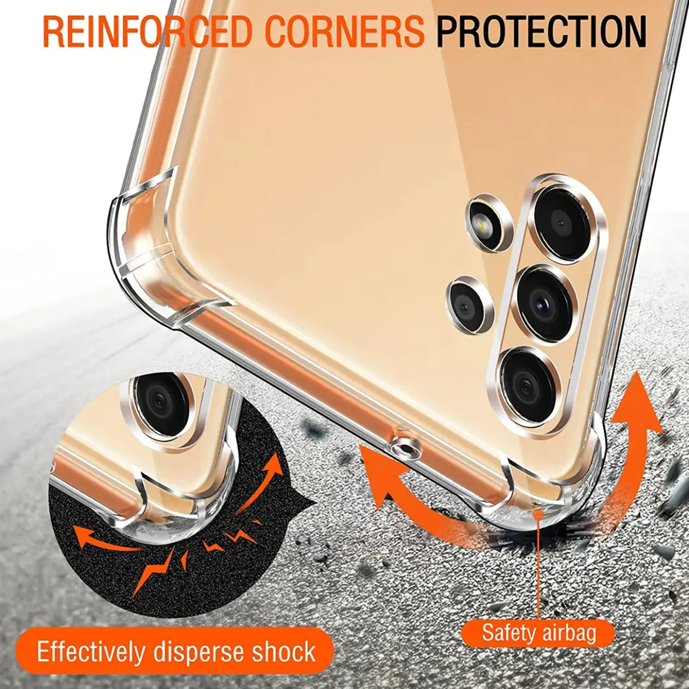 Samsung Galaxy A13 4G - Stoßfestes Clear Case