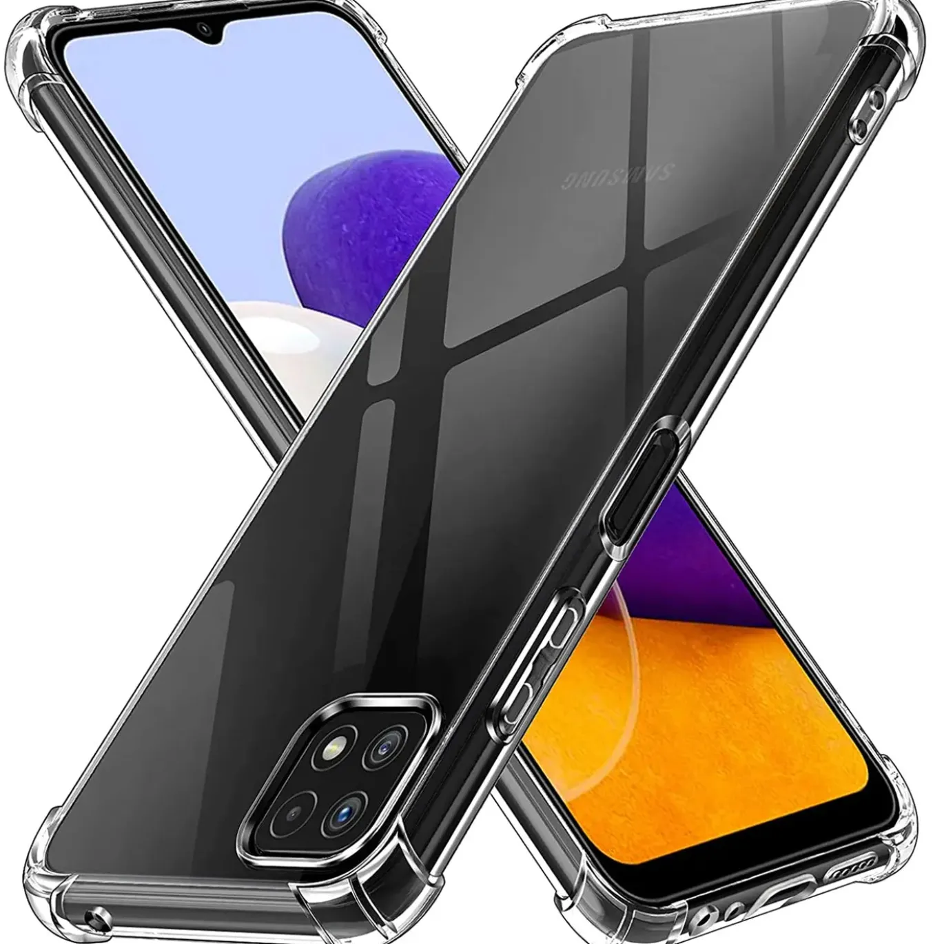 Samsung Galaxy A22 5G - Stoßfestes Clear Case