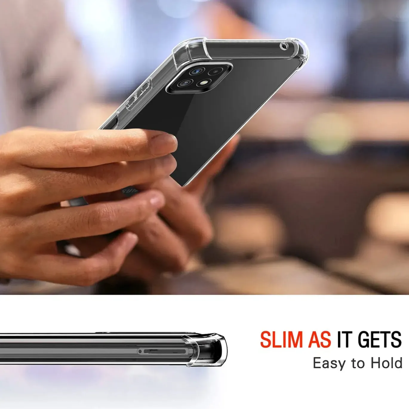 Samsung Galaxy A22 5G - Stoßfestes Clear Case