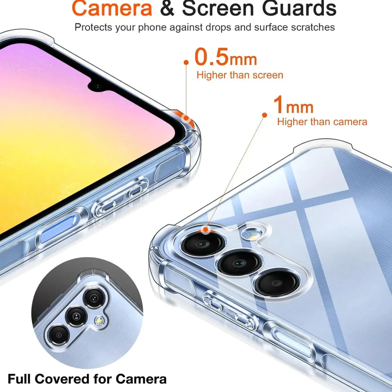 Samsung Galaxy A25 5G - Stoßfestes Clear Case