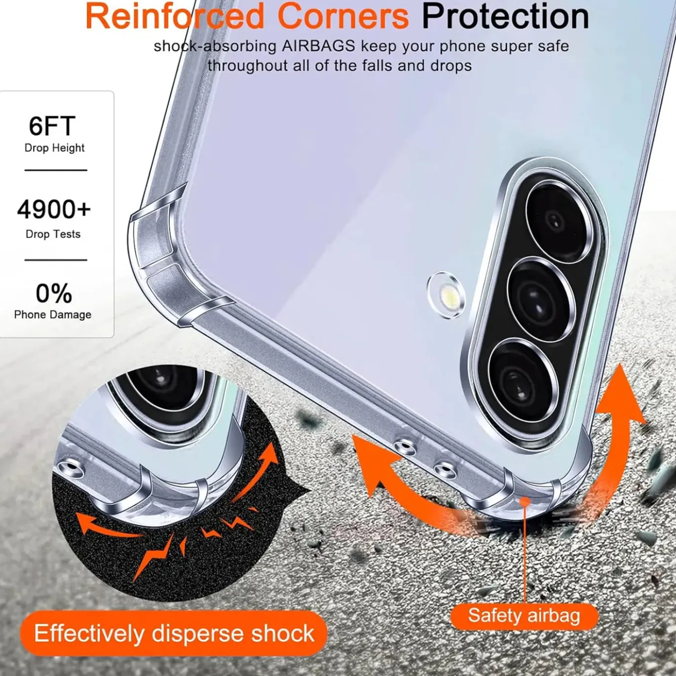 Samsung Galaxy A56 5G - Stoßfestes Clear Case