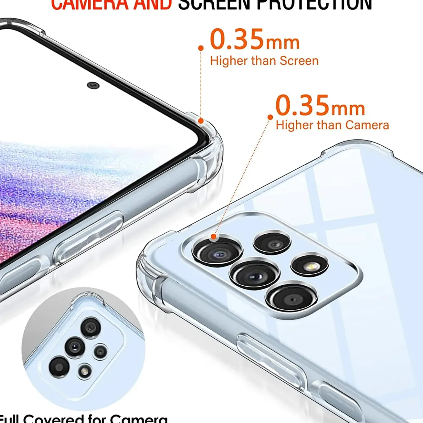 Samsung Galaxy A23 5G - Stoßfestes Clear Case