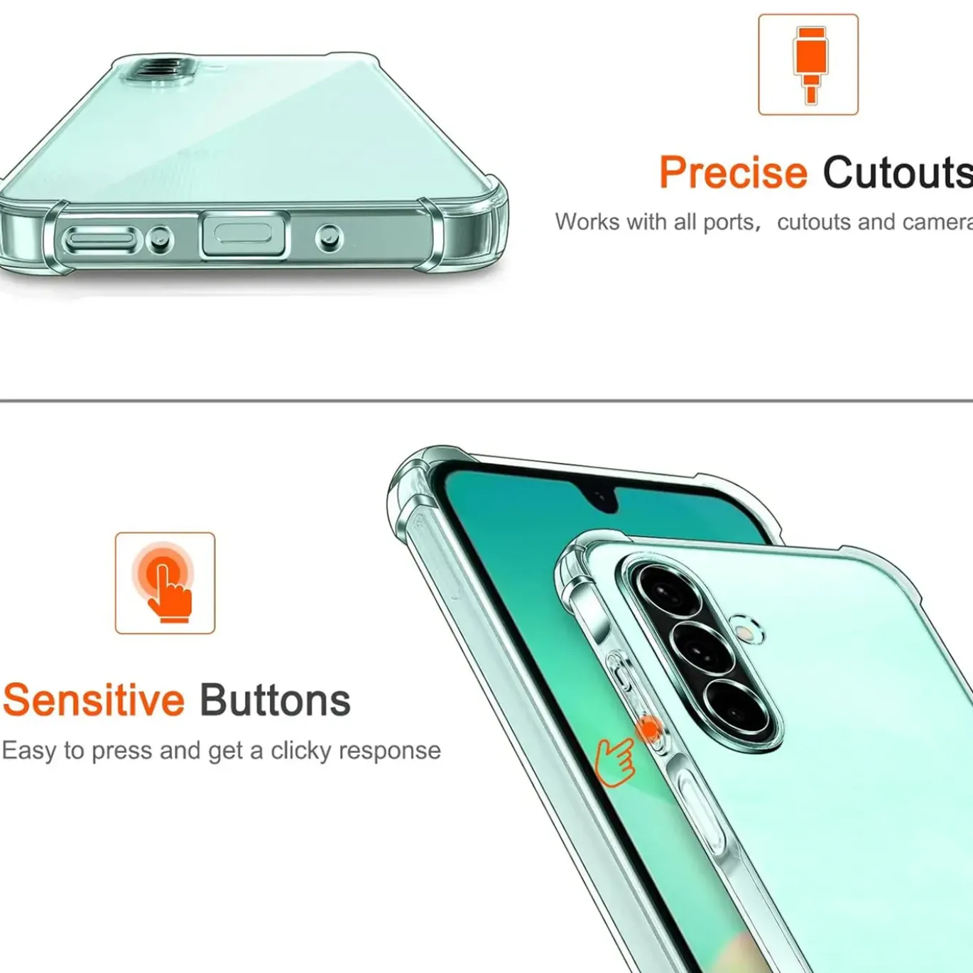 Samsung Galaxy A26 5G - Stoßfestes Clear Case