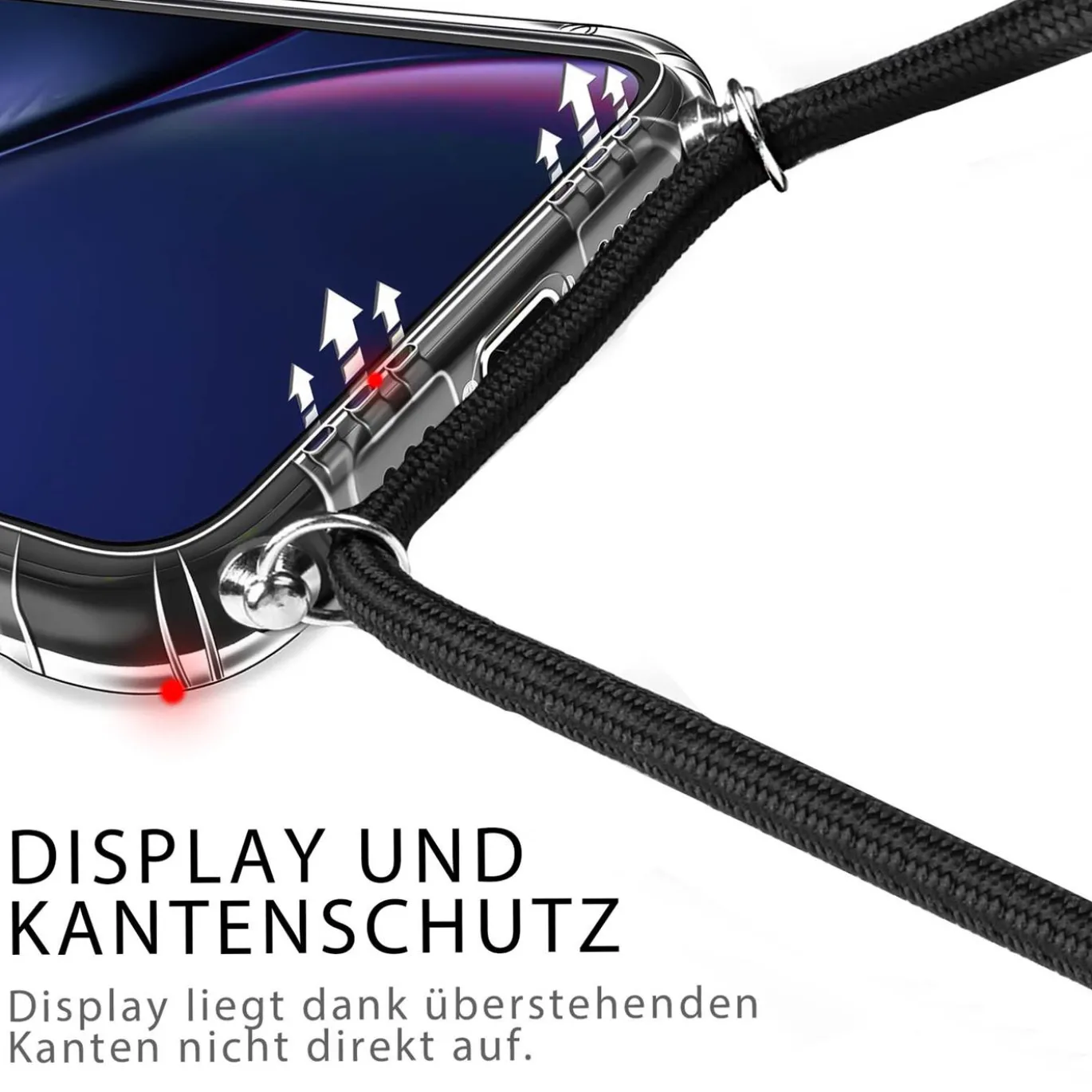 Samsung Galaxy A25 5G - Transparente Hülle mit Handykette