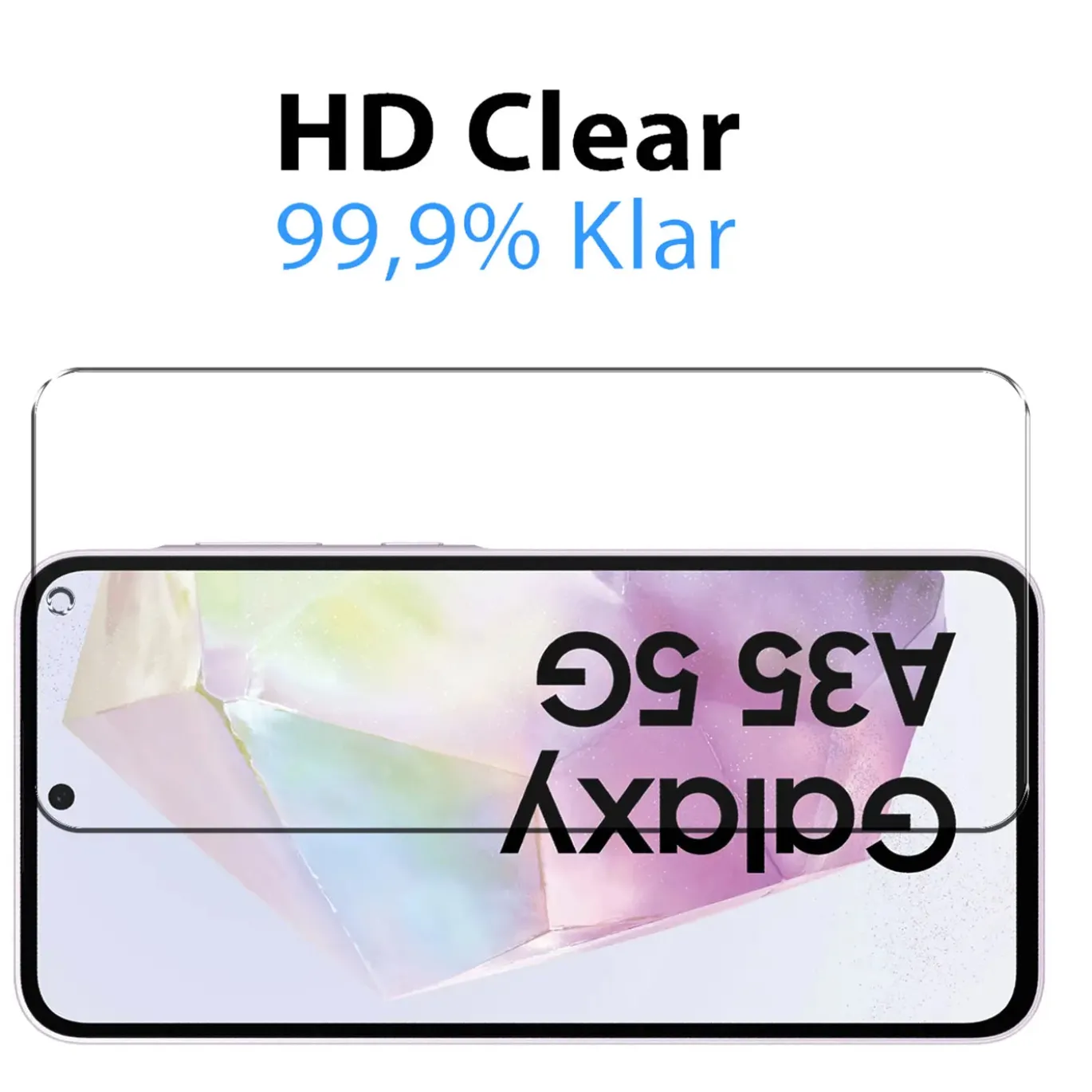 Samsung Galaxy A35 5G - 2x 9H Panzer Glasfolie, Displayfolie