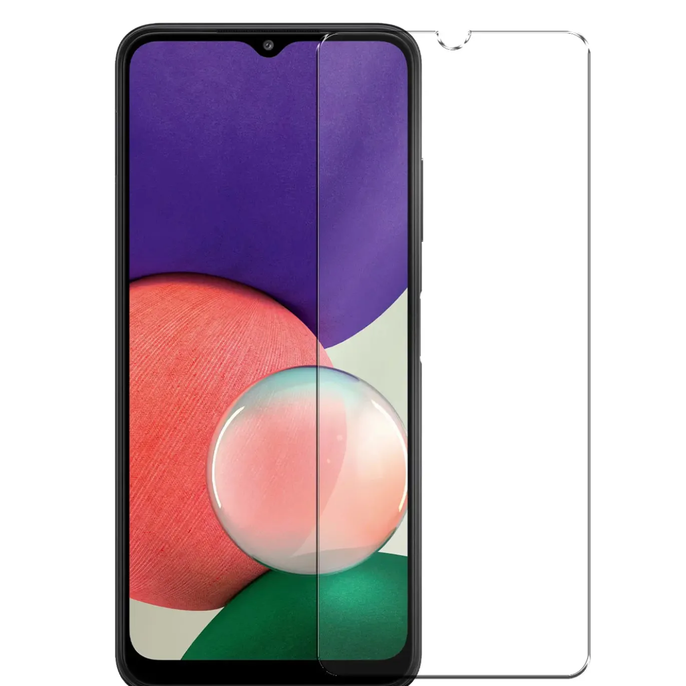 Samsung Galaxy A22 5G - 2x 9H Panzer Glasfolie, Displayfolie