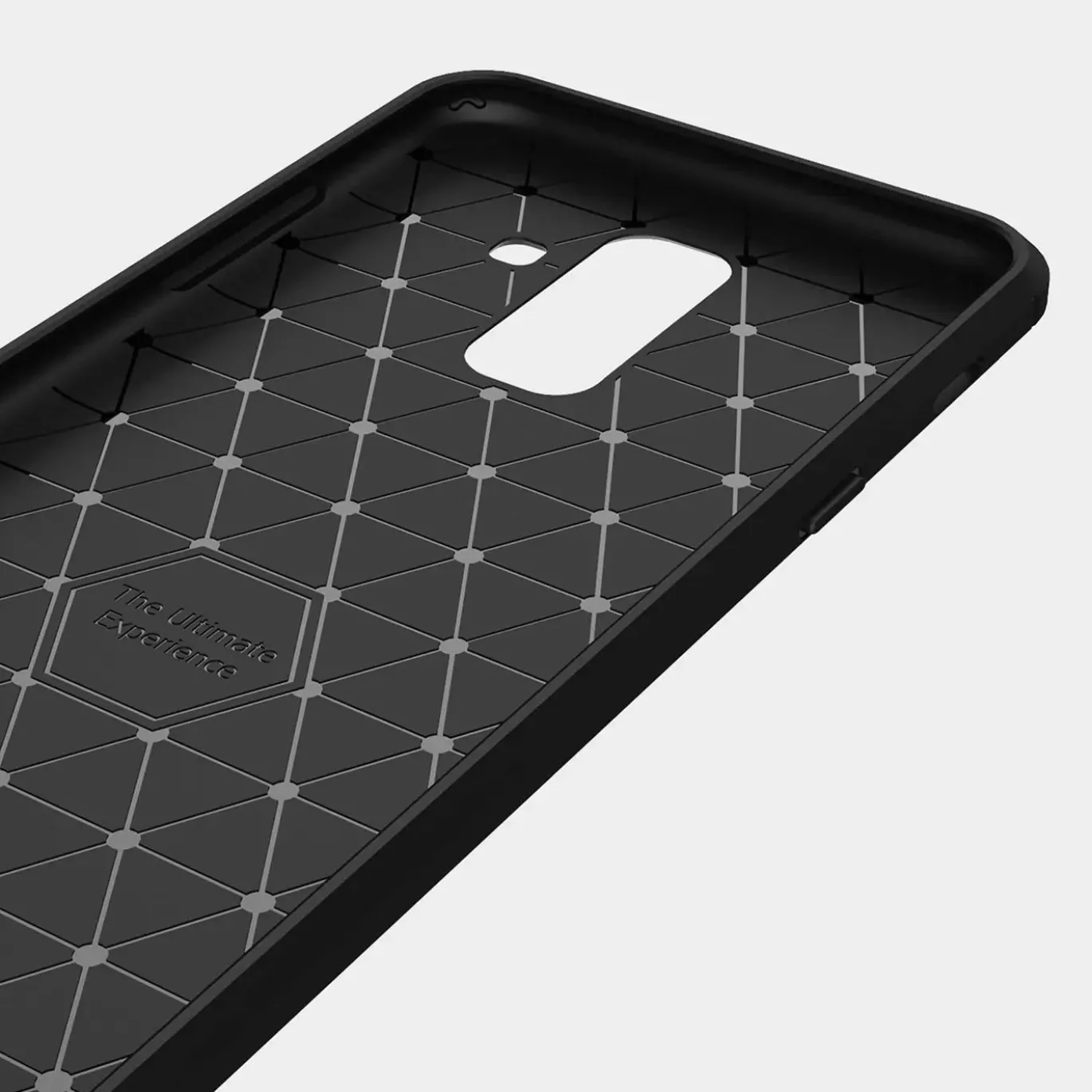 Samsung Galaxy A8 Plus 2018 - Carbon Case Hülle, stoßfest