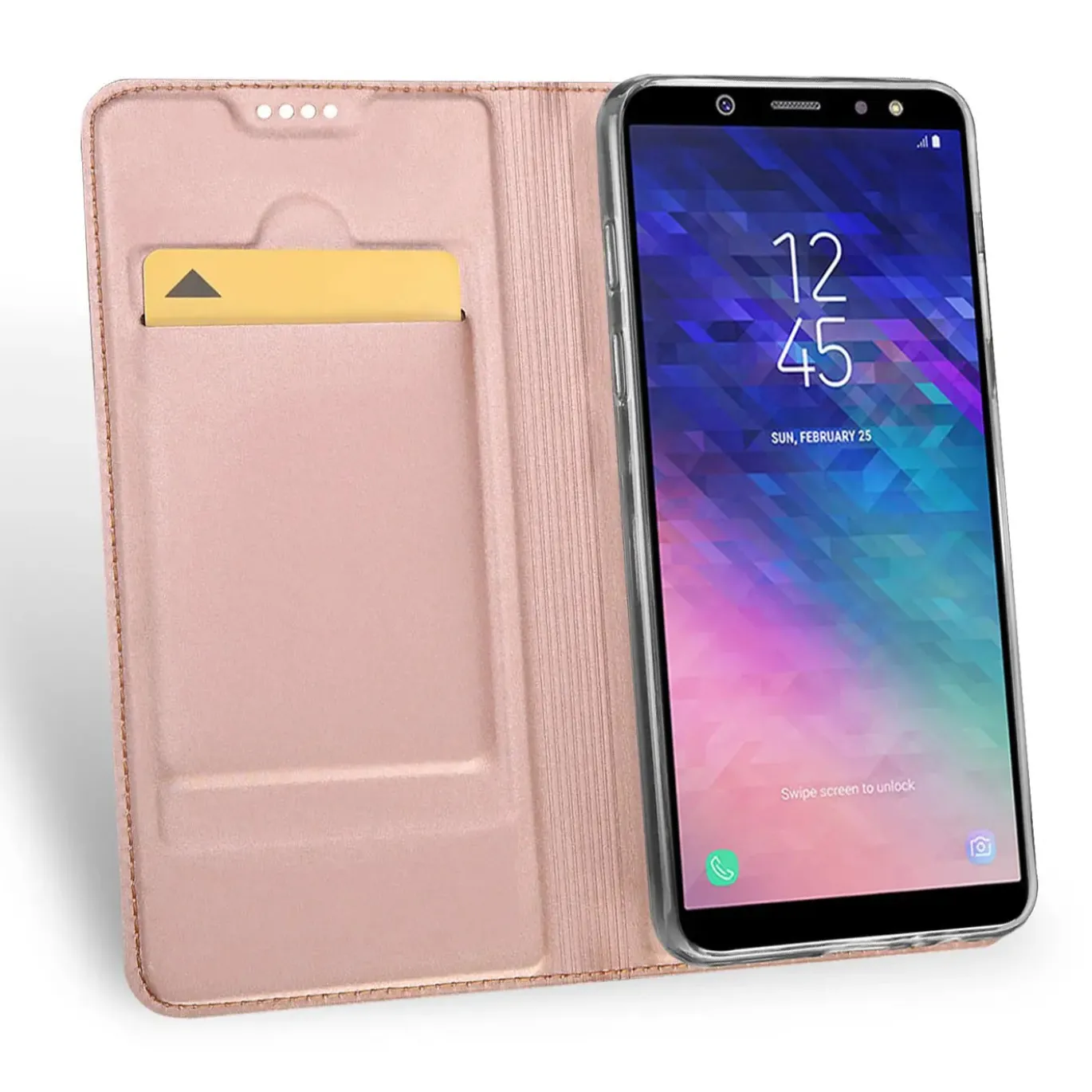 Samsung Galaxy A6 Plus - Booklet Case mit Magnetverschluss