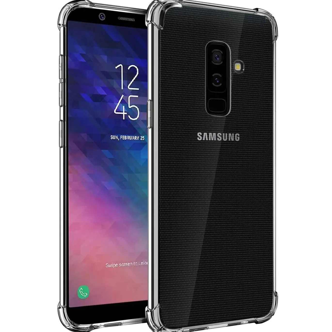 Samsung Galaxy A6 Plus - Stoßfestes Clear Case
