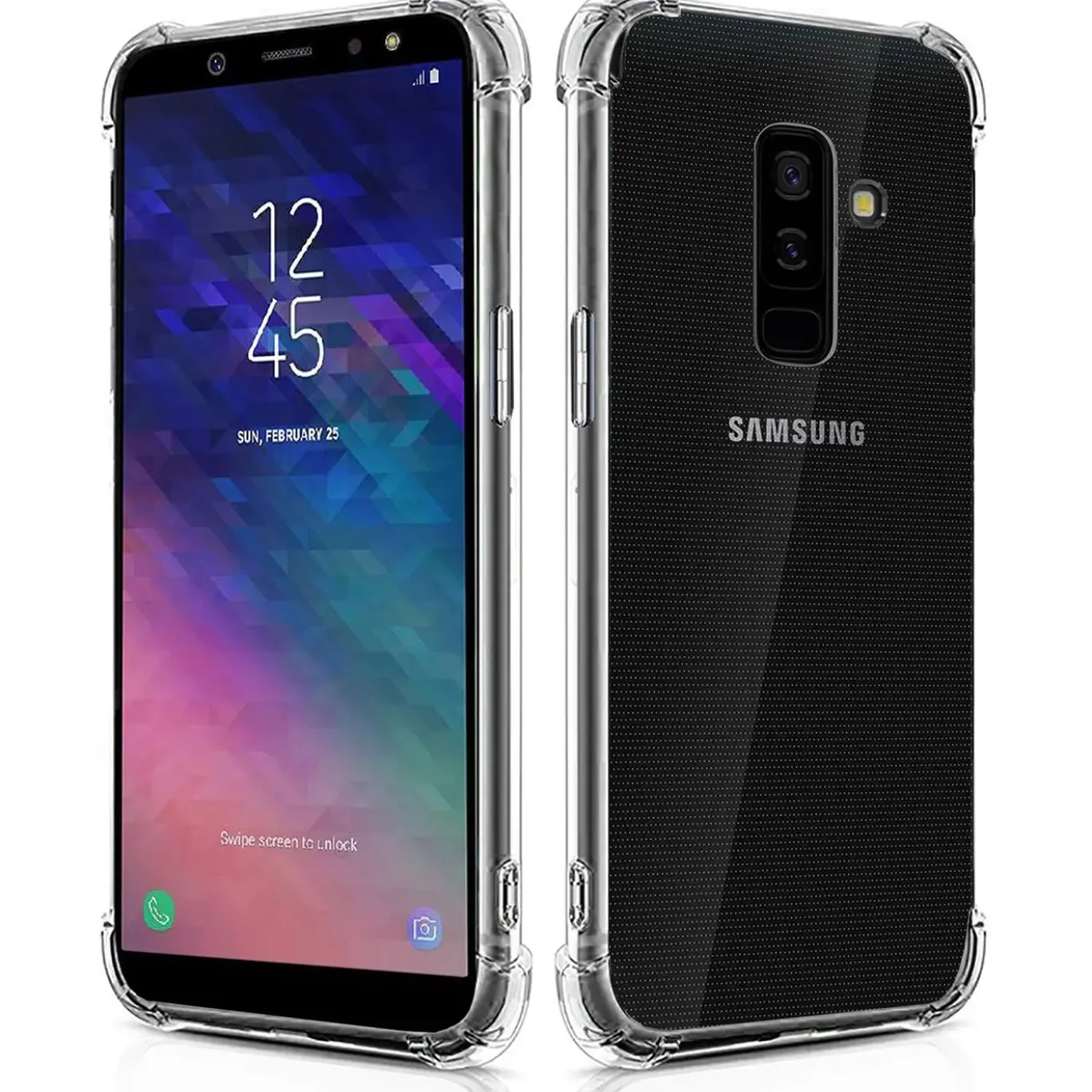 Samsung Galaxy A6 Plus - Stoßfestes Clear Case