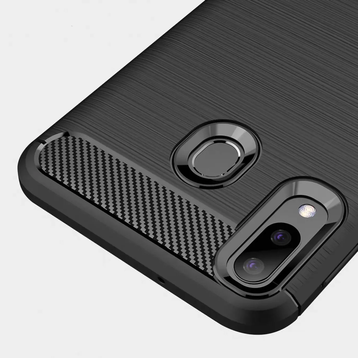 Samsung Galaxy A20e - Carbon Case Hülle, stoßfest