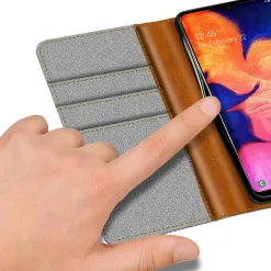 Samsung Galaxy A20e - Jeanslook Klapphülle mit Kartenfach