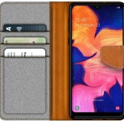 Samsung Galaxy A20e - Jeanslook Klapphülle mit Kartenfach