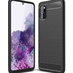 Samsung Galaxy A03s - Carbon Case Hülle, stoßfest