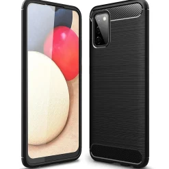 Samsung Galaxy A02S - Carbon Case Hülle, stoßfest