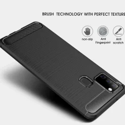 Samsung Galaxy A21s - Carbon Case Hülle, stoßfest