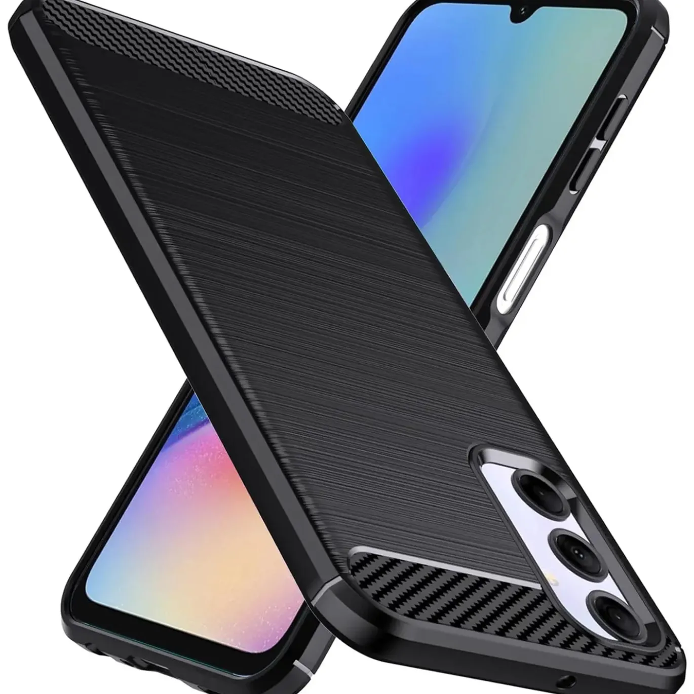 Samsung Galaxy A05s - Carbon Case Hülle, stoßfest