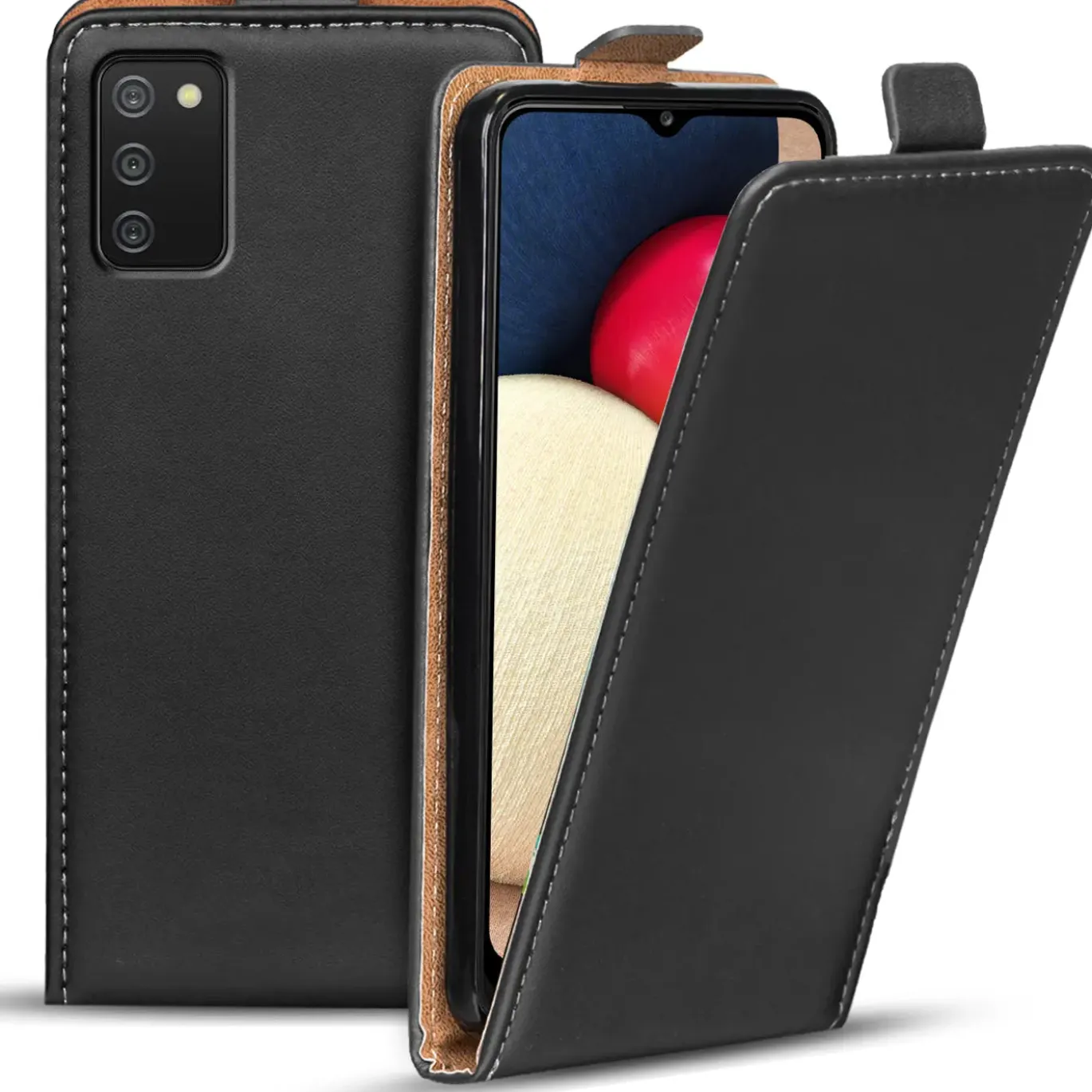 Samsung Galaxy A03s - Flip Hülle, horizontal klappbar