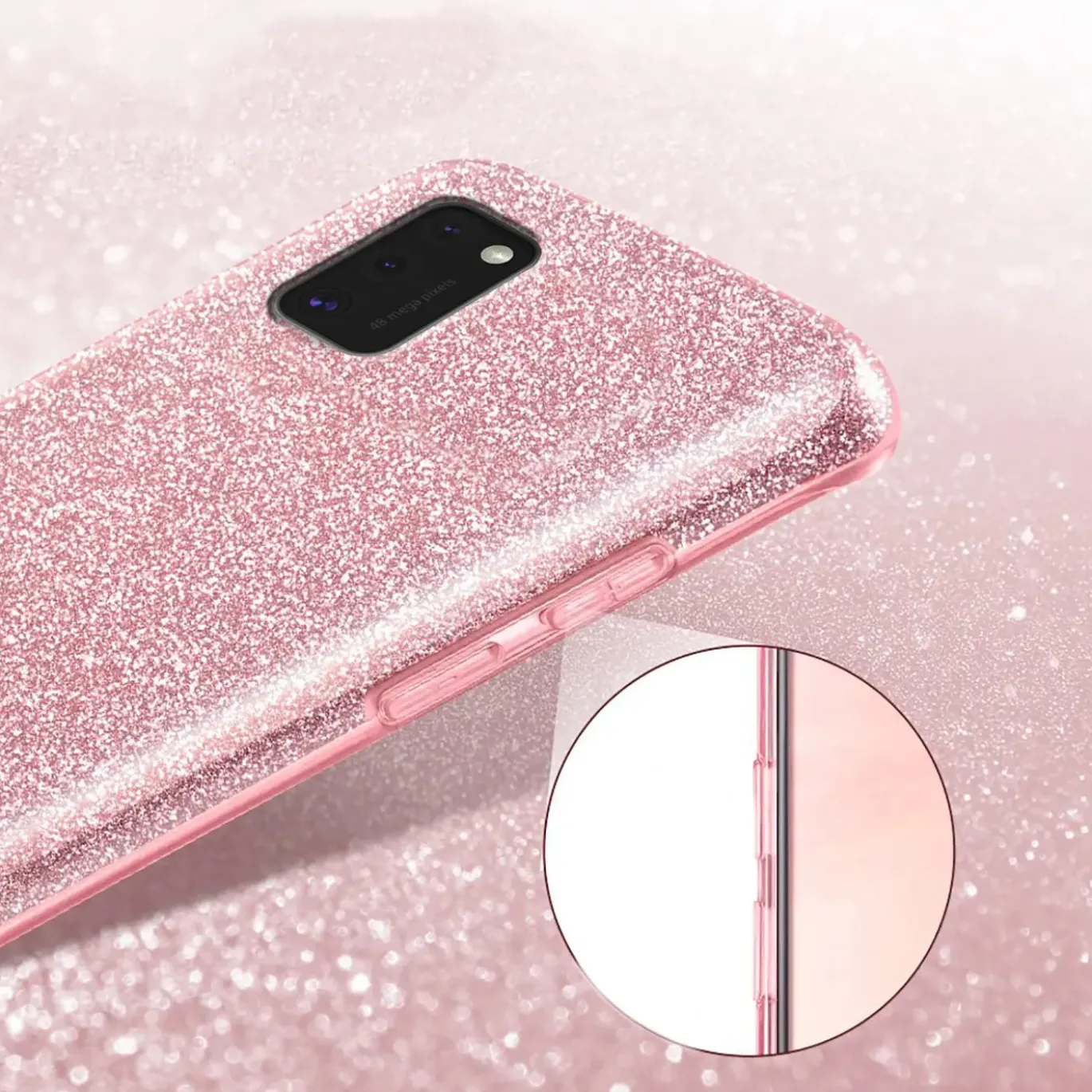 Samsung Galaxy A03s - Glitzer TPU Hülle