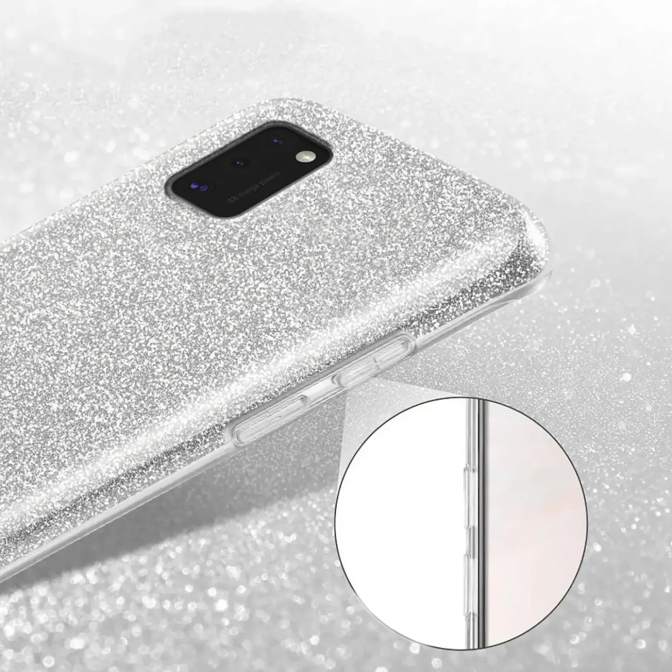Samsung Galaxy A02S - Glitzer TPU Hülle