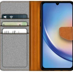 Samsung Galaxy A05s - Jeanslook Klapphülle mit Kartenfach