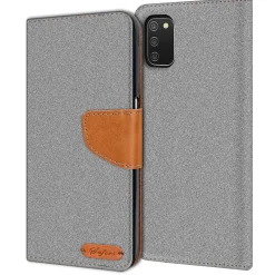Samsung Galaxy A03s - Jeanslook Klapphülle mit Kartenfach
