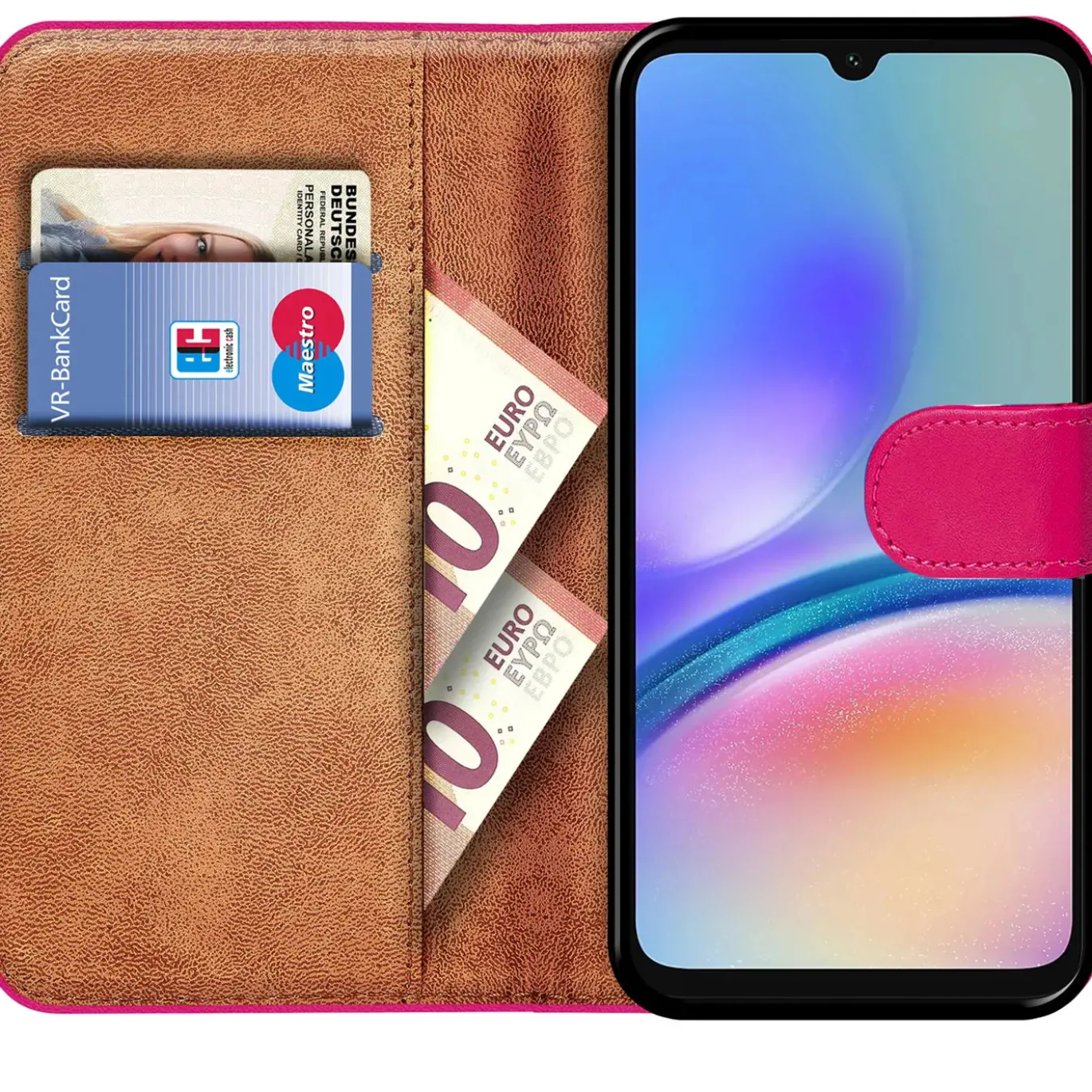 Samsung Galaxy A05s - Klapphülle mit Kartenfächern
