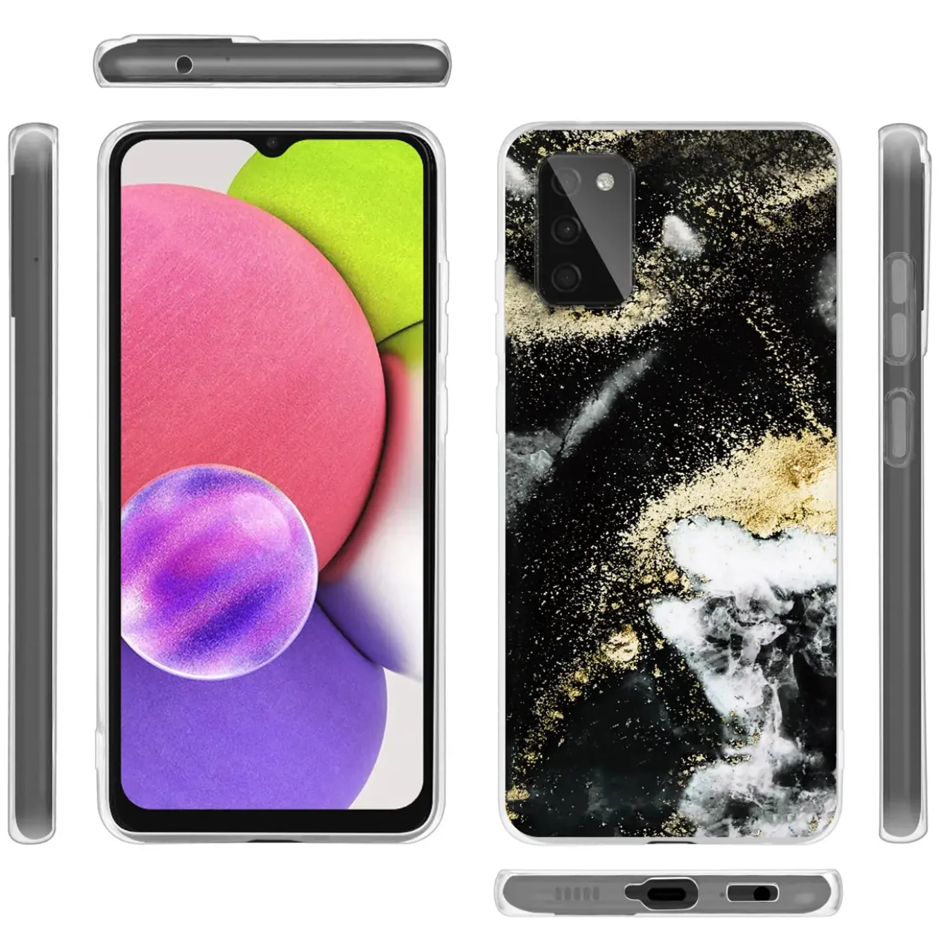 Samsung Galaxy A03s - Marmor & Sand Design Hülle