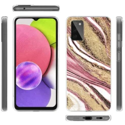 Samsung Galaxy A03s - Marmor & Sand Design Hülle